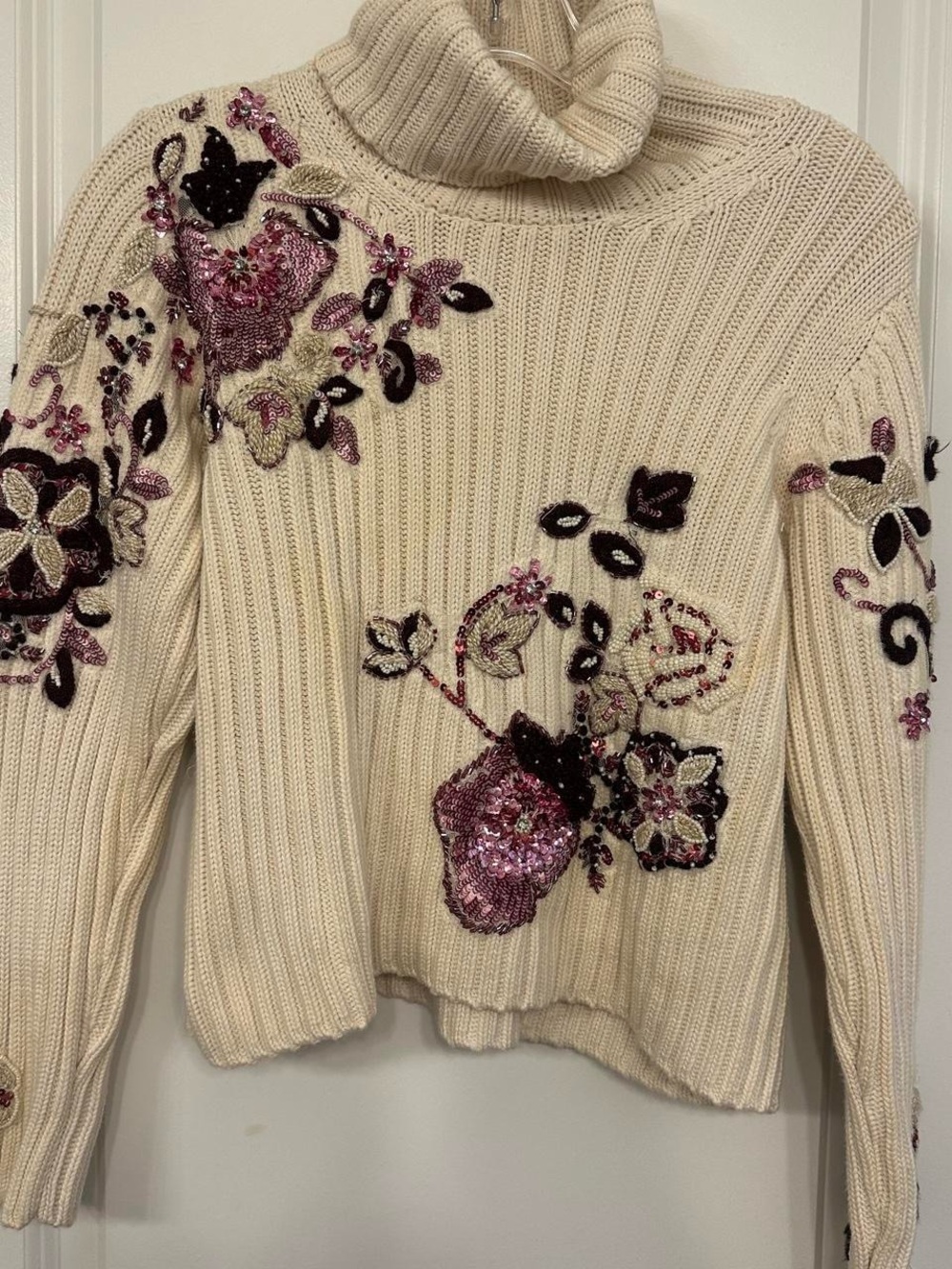 Zara beaded turtleneck
